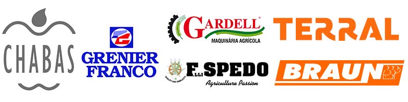 Logo marque travail du sol Chabas Grenier Franco Gardell Terral Spedo Braun